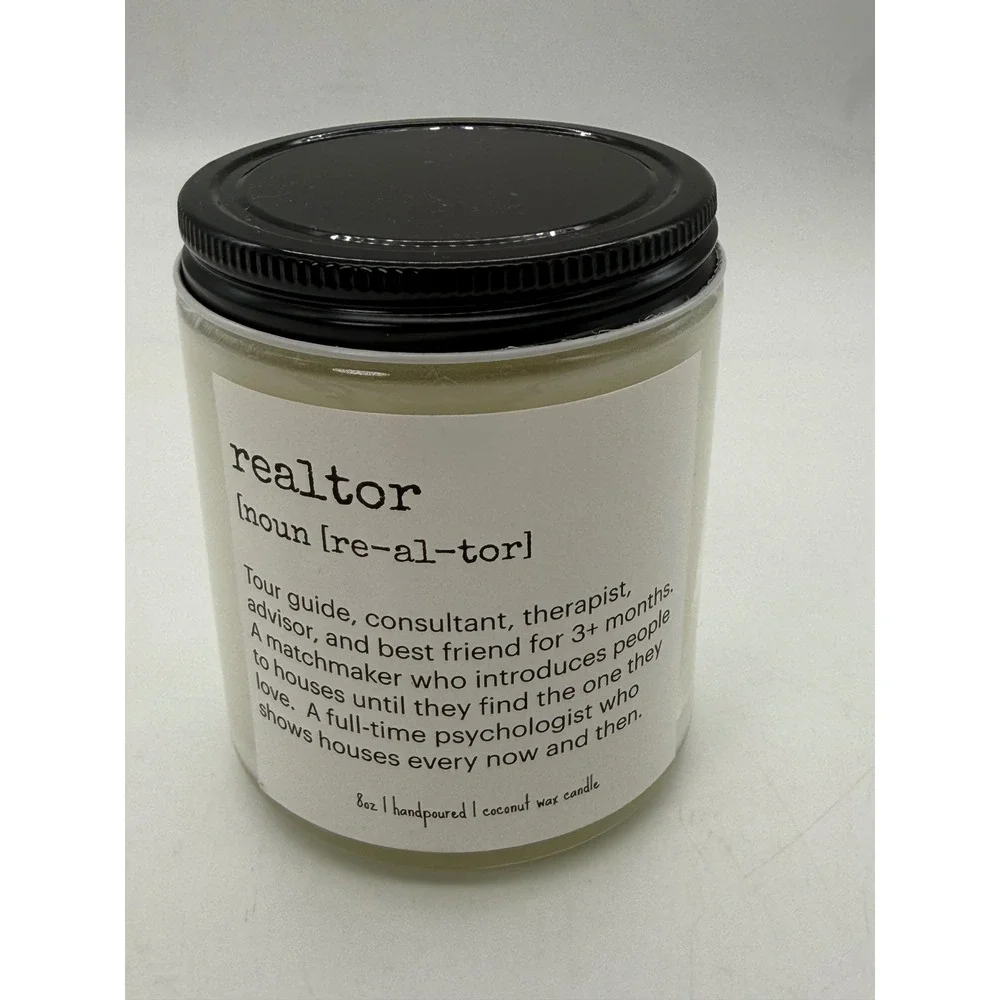 SmellsLike Candle Co Realtor Gift 8oz Coconut Wax Candle Pineapple Sage NEW